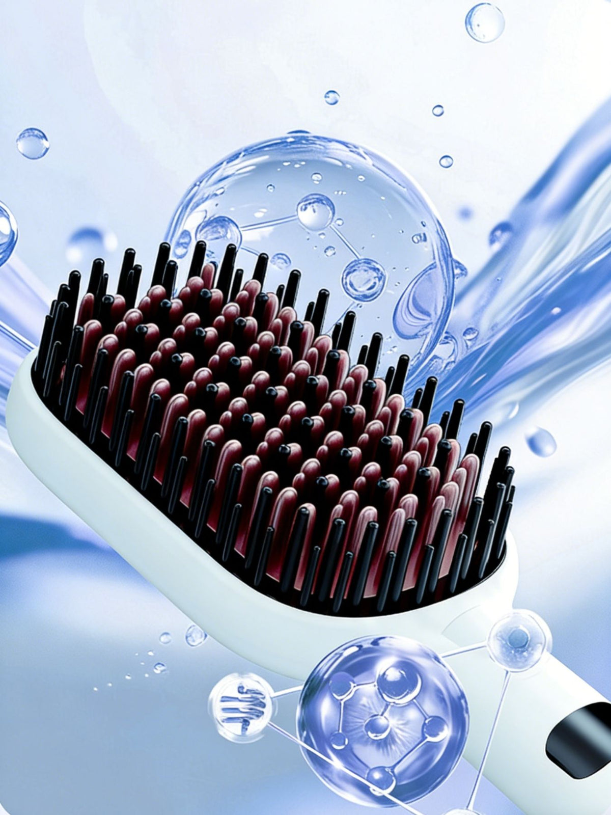 Straightening comb in white