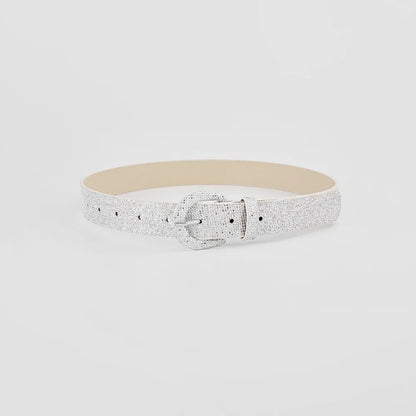 Sequin PU Leather Belt - Fashorio
