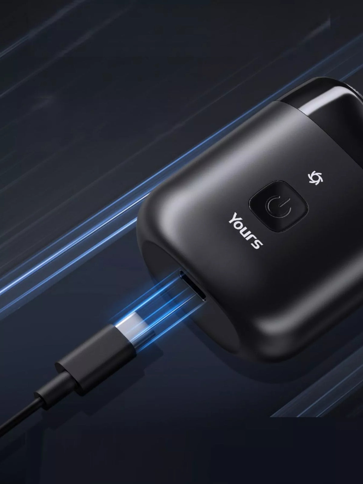 Electric shaver charging port
