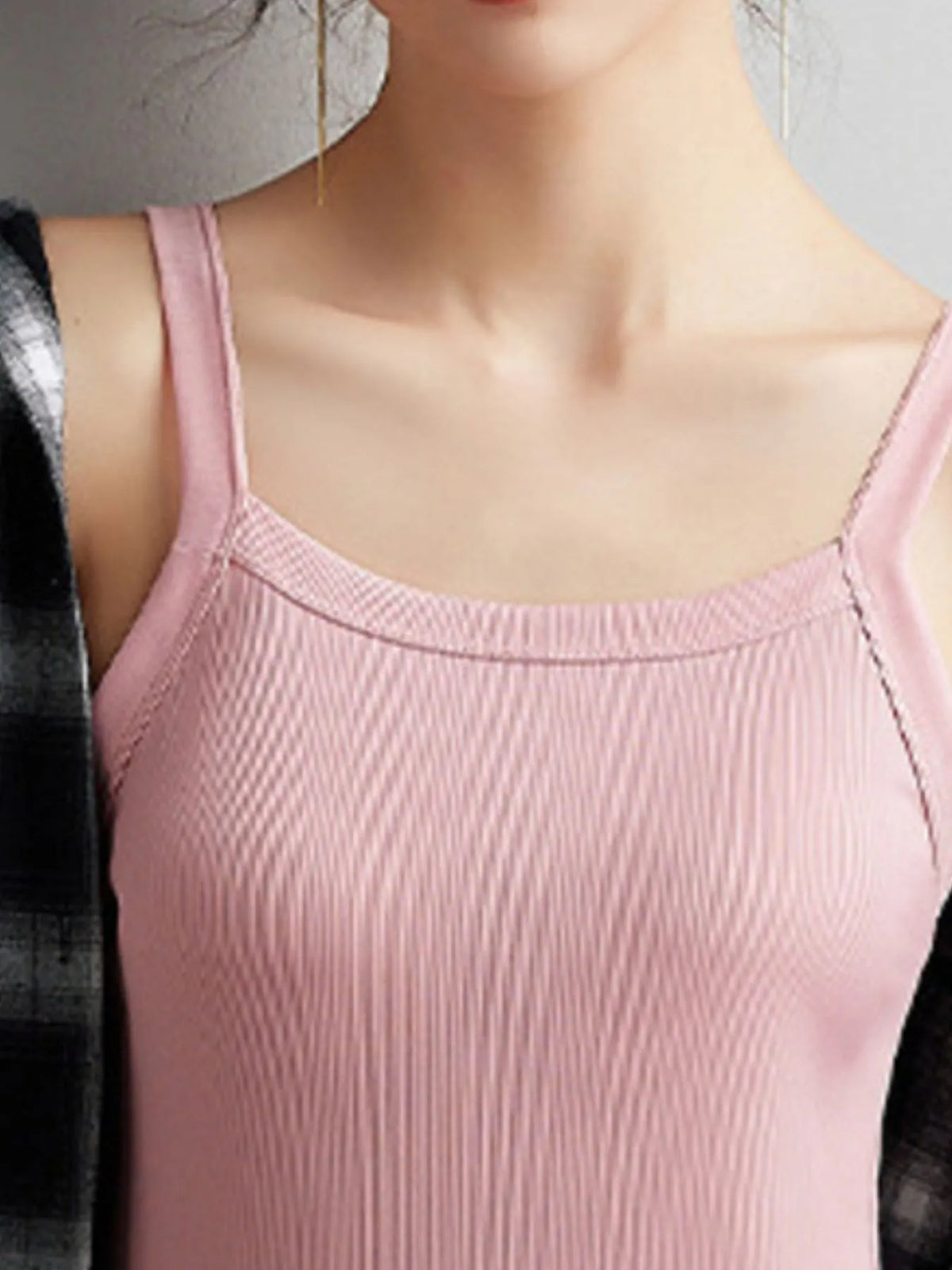 Seamless tank top in soft pastel shade