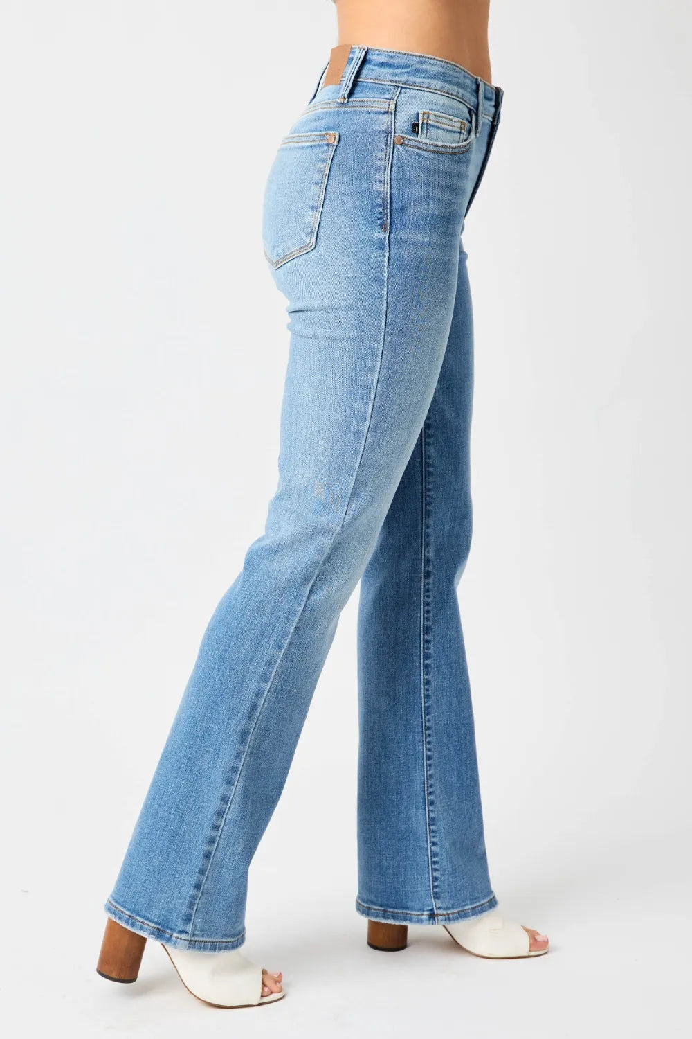 Judy Blue Mid Rise Straight Jeans view 15