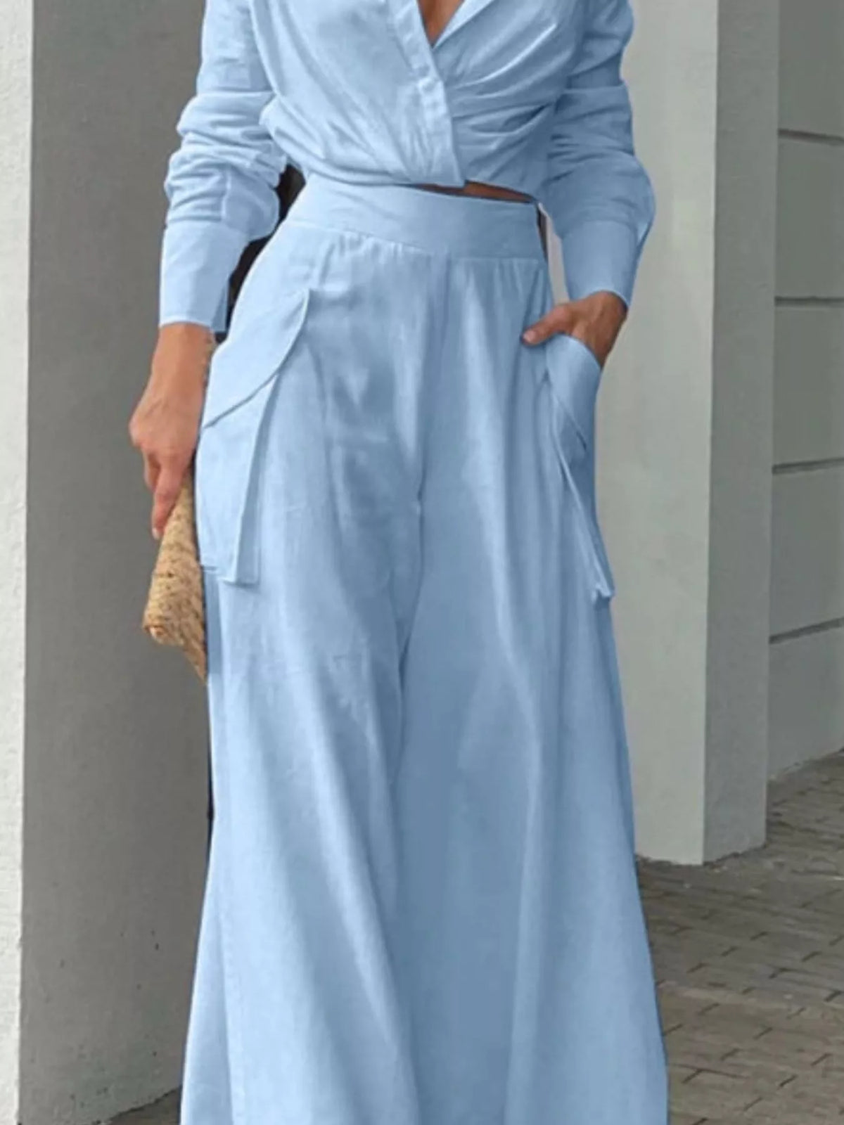 Long sleeve shirt detail close up
