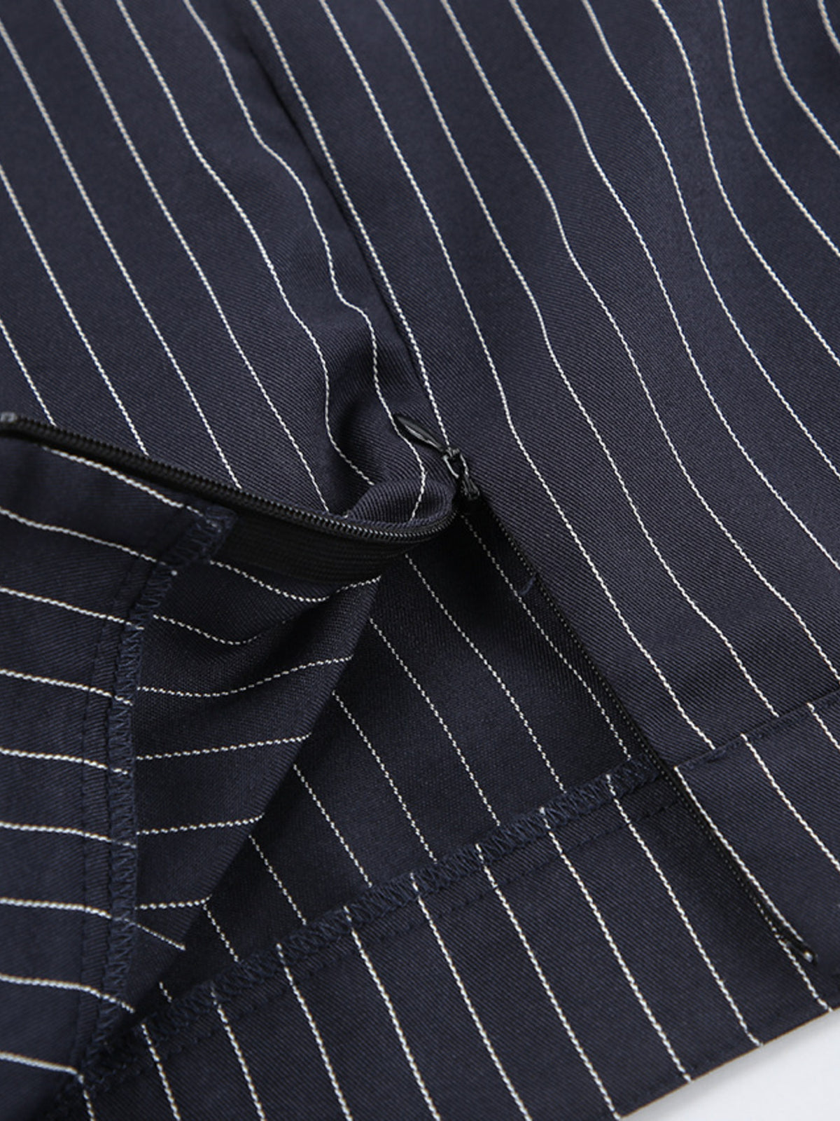 Striped two piece set fabric texture