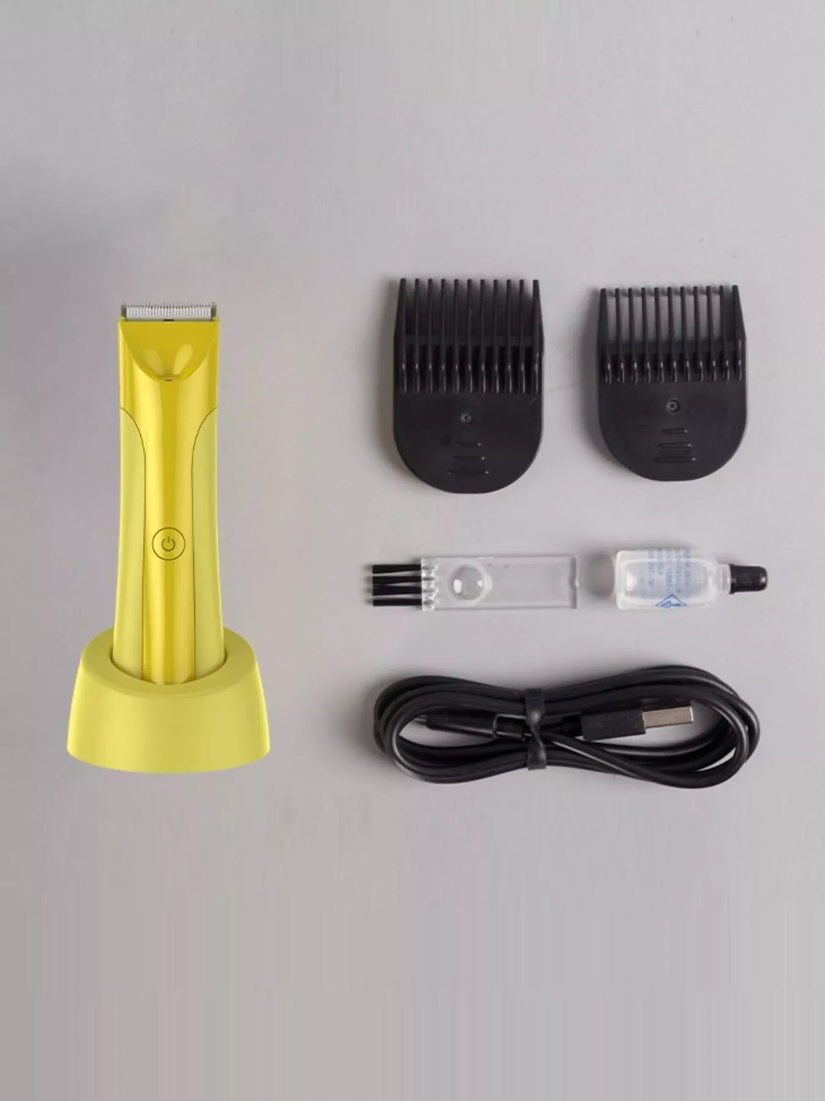 Yellow epilator top view