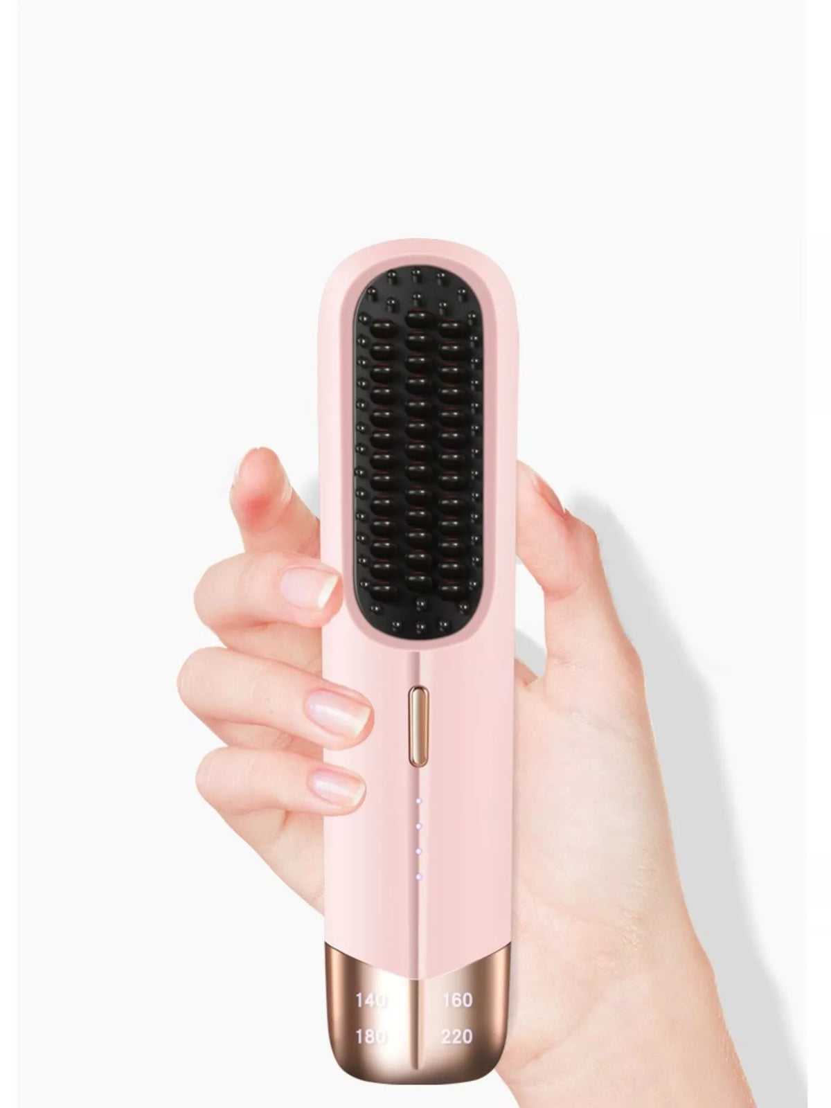 Straightener brush in white