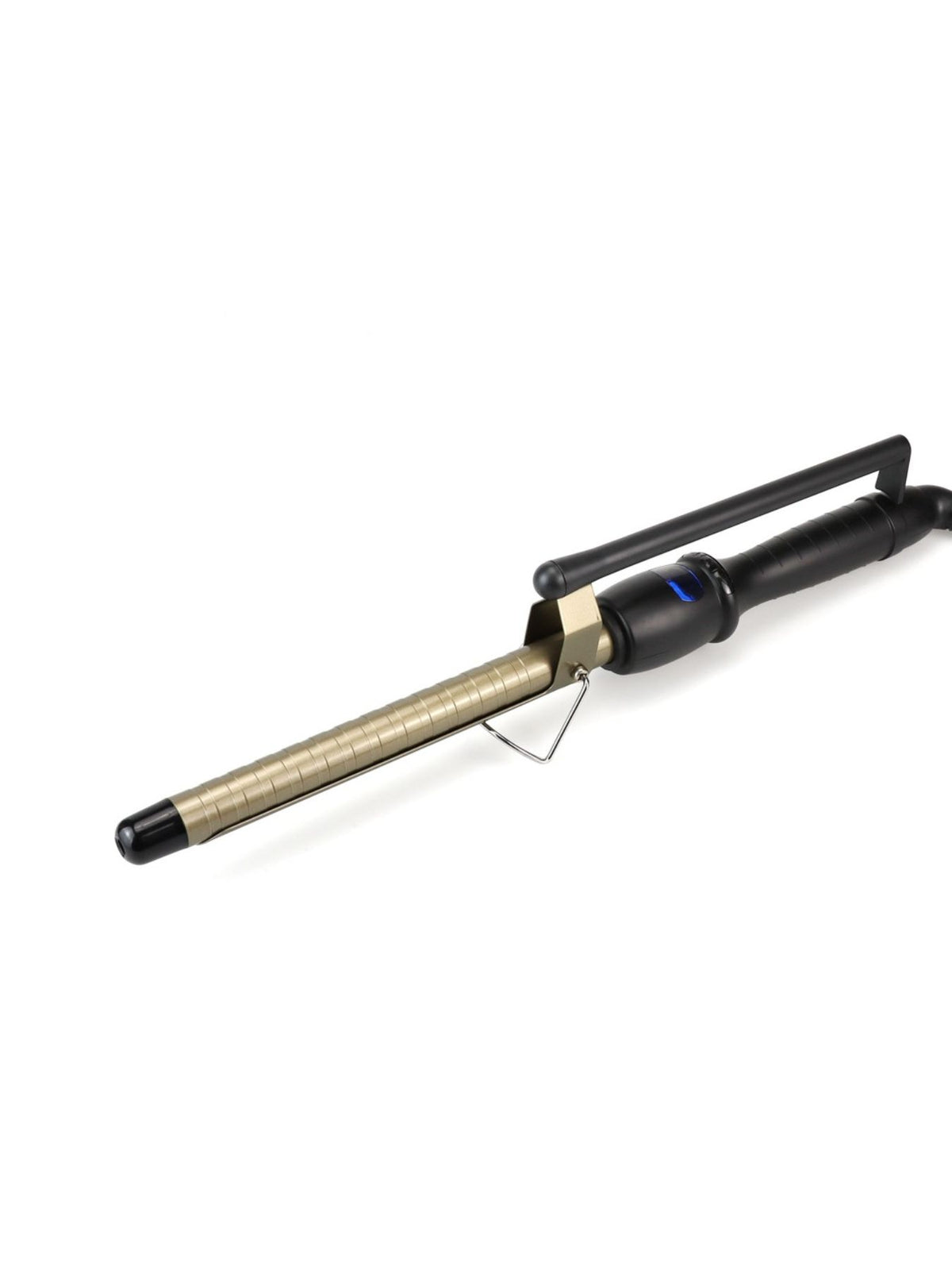 Curling iron held in hand