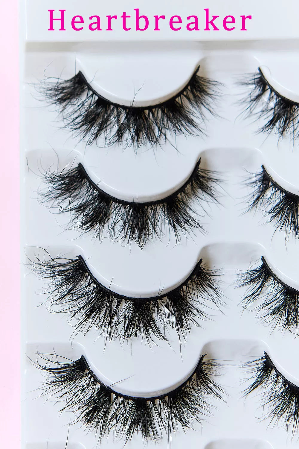 Mink eyelashes curl detail