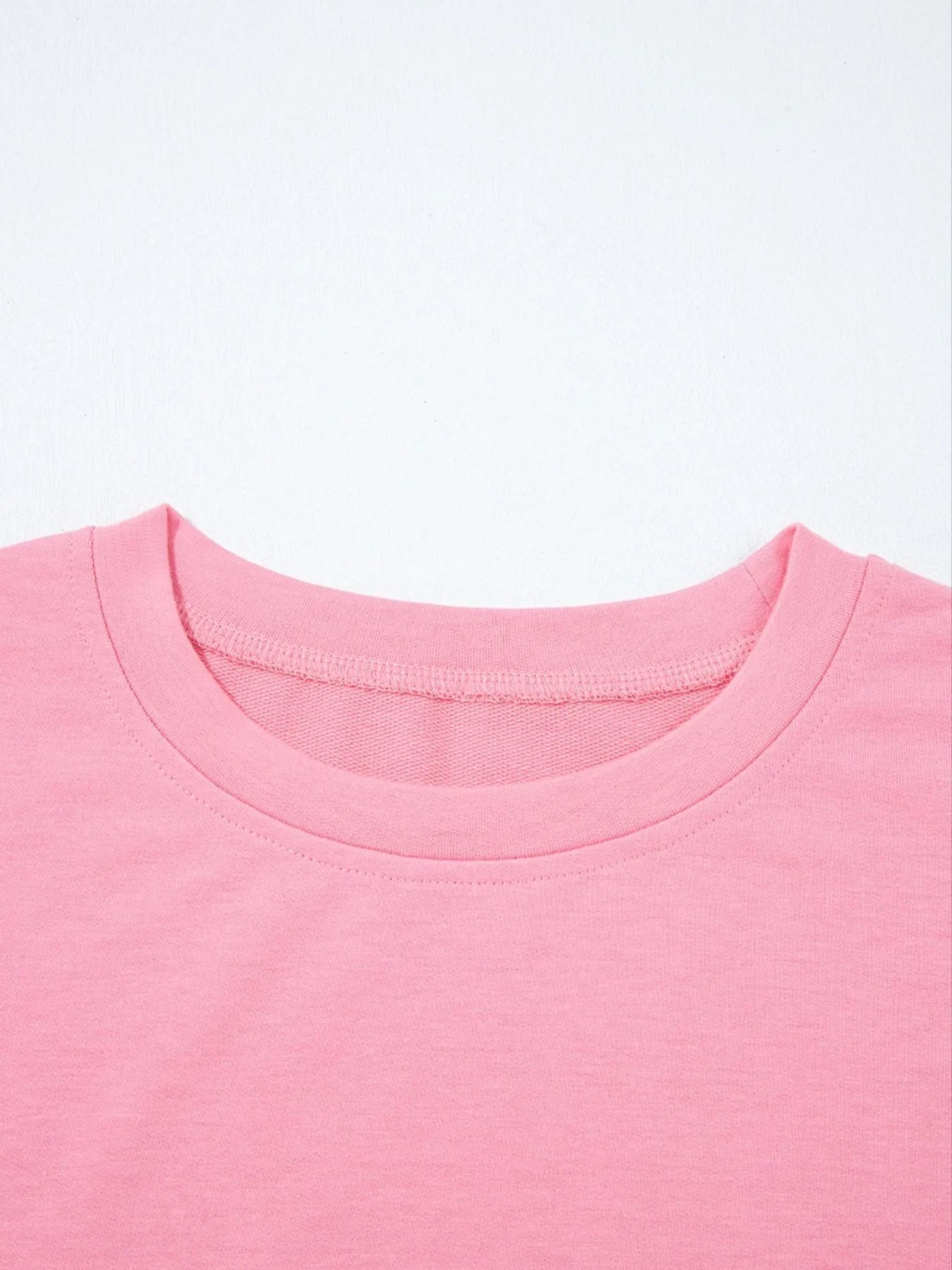 Lace Detail Flounce Sleeve Sweatshirt - Fashorio