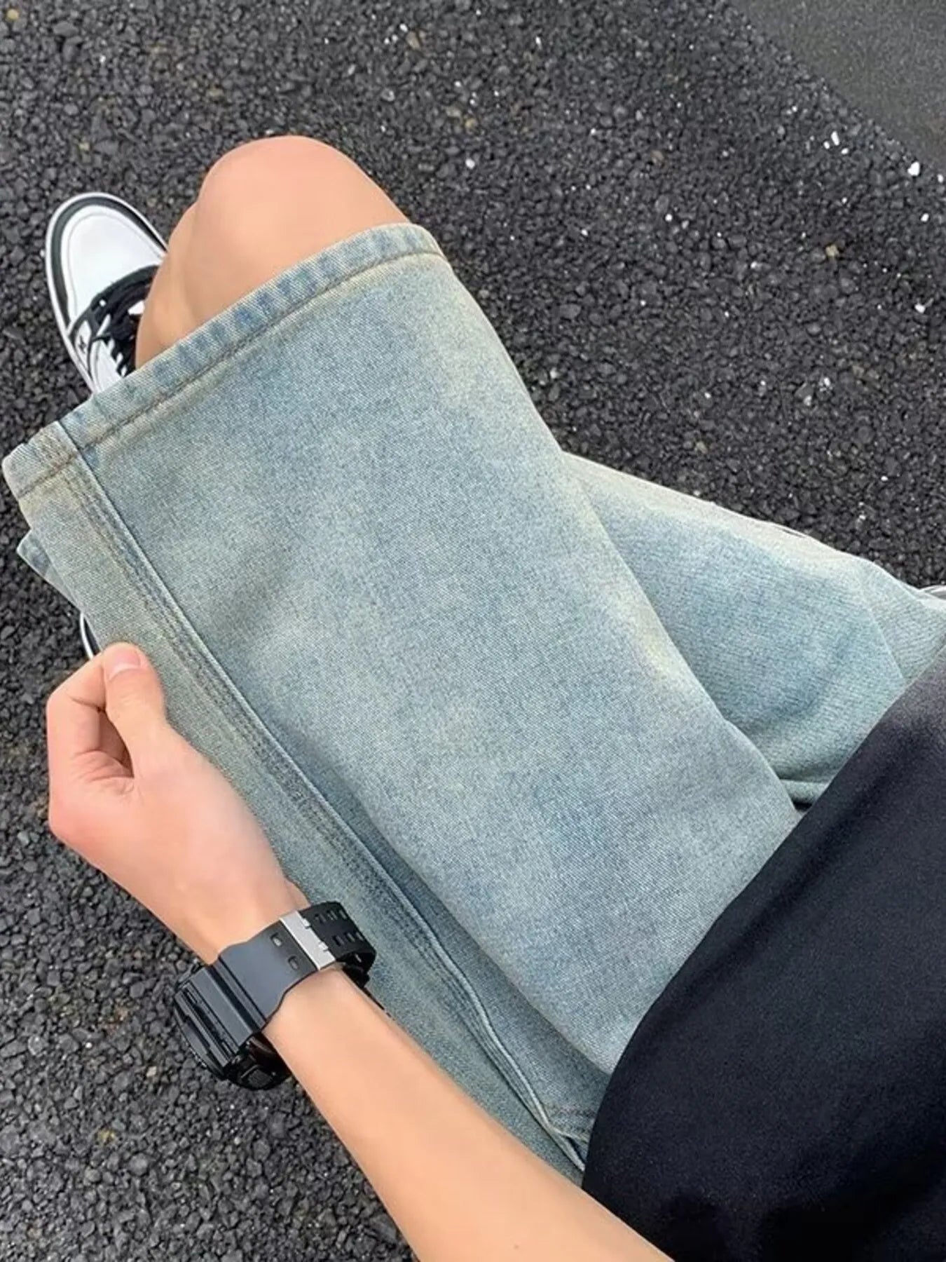 Men's Full Size Relaxed Fit Denim Shorts Plus Size - Fashorio