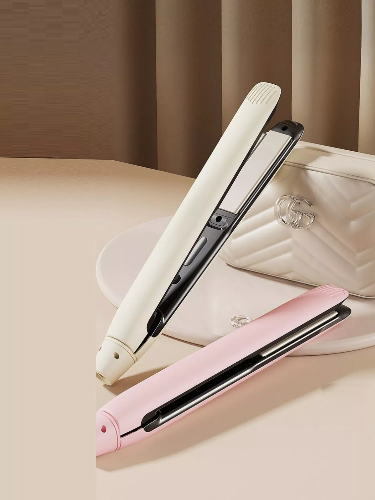 Straightener heating plates closeup
