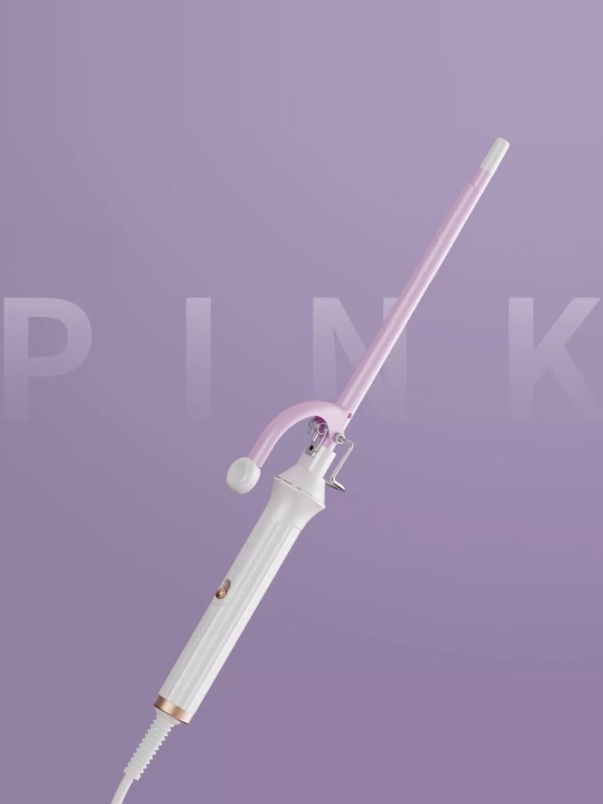 Curling iron in lilac color