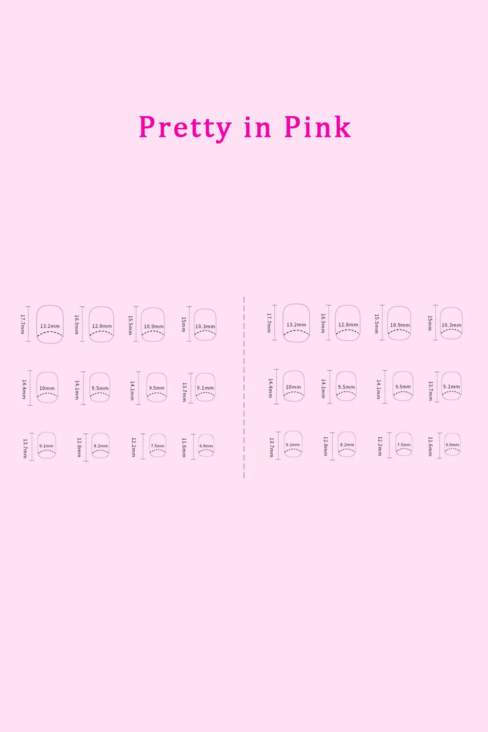 Assorted press on nail designs