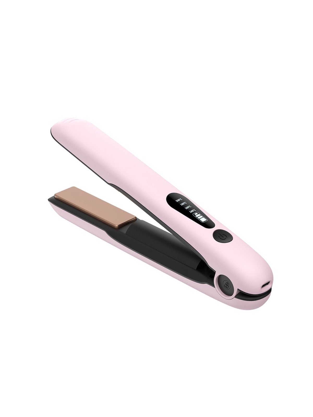 Straightener styling straight hair