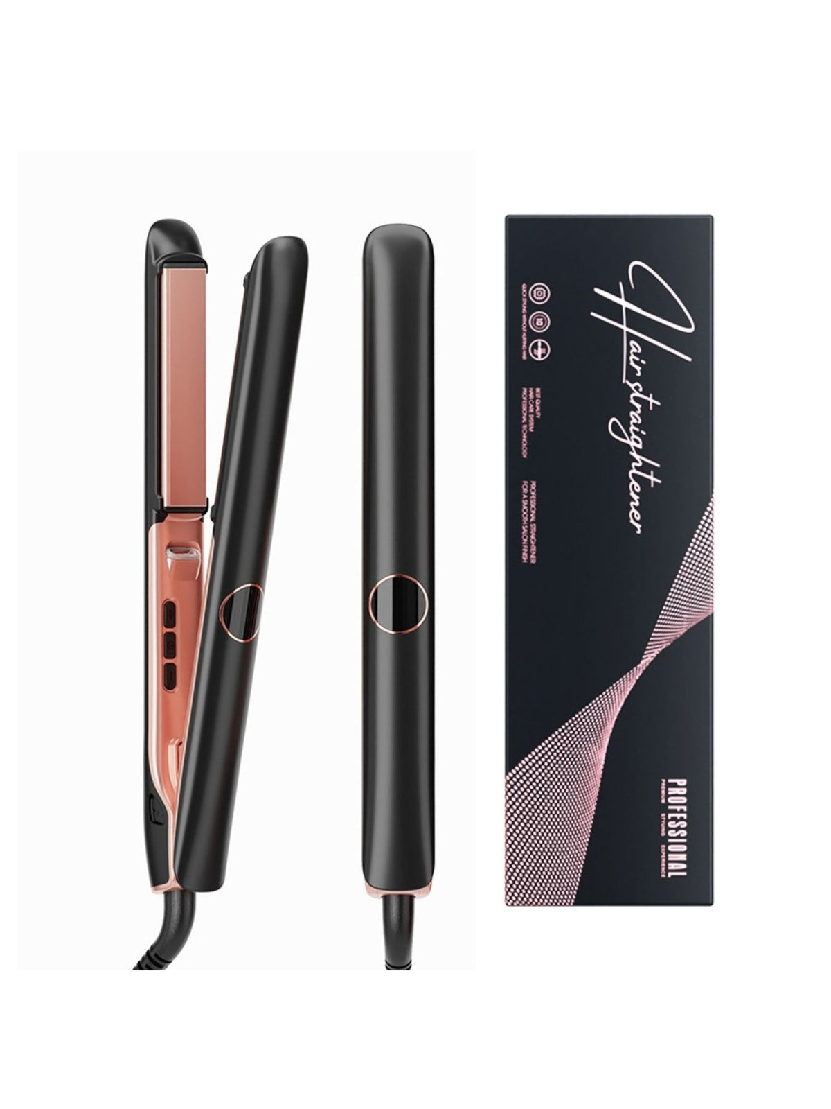 Professional hair straightener front view