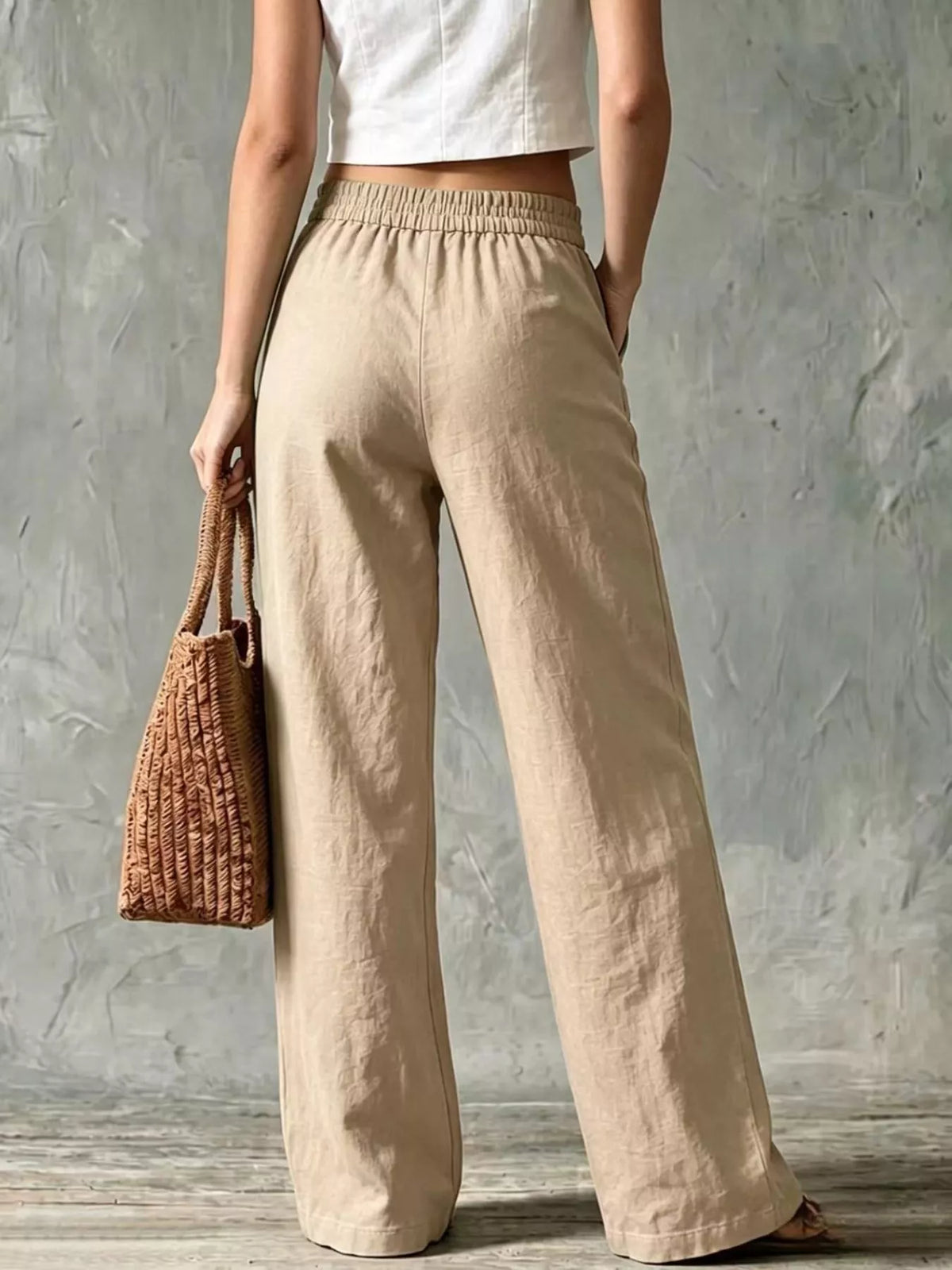 Wide Leg Pants with Pockets, view 10