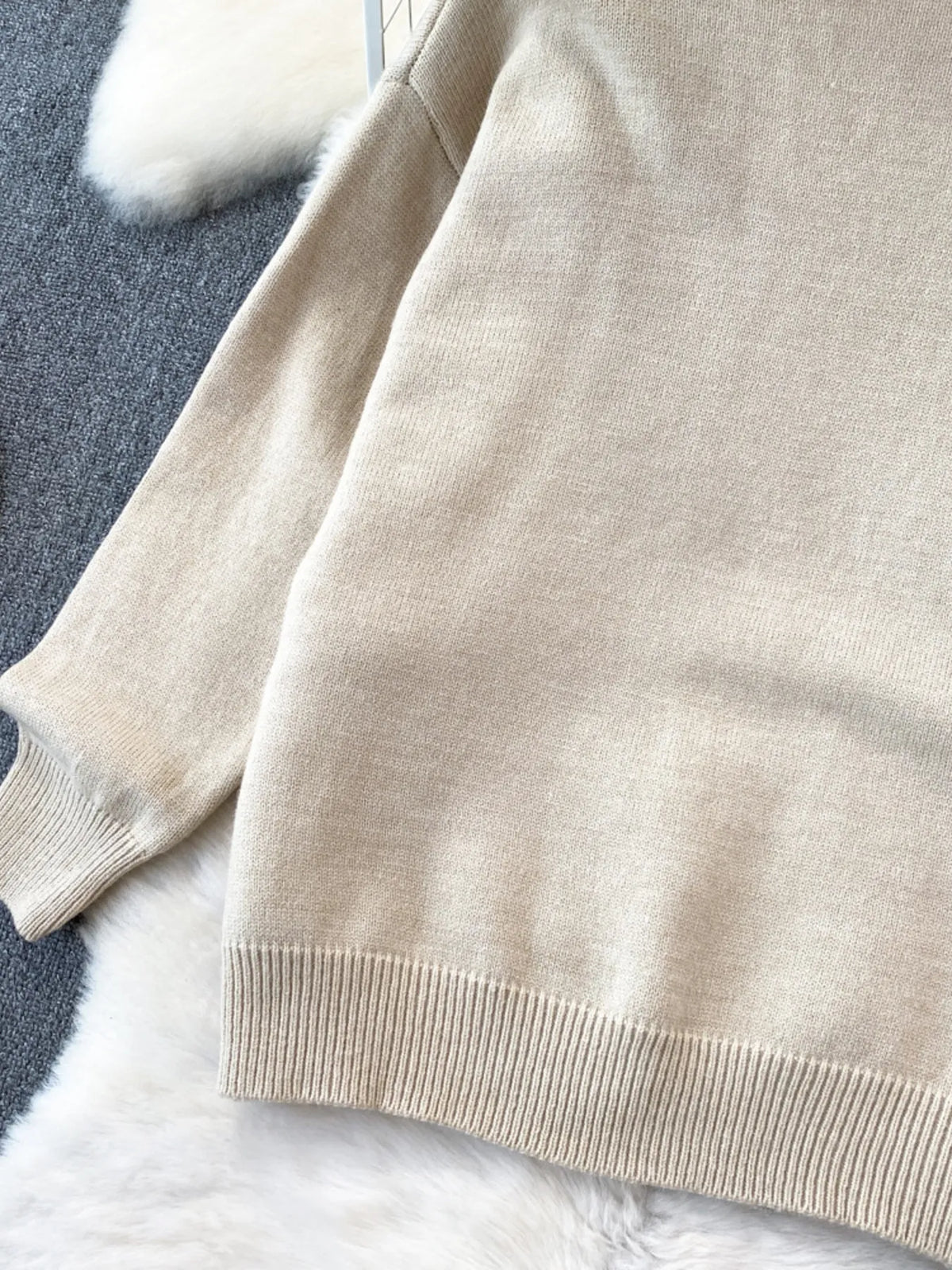 raw hem patchwork pocket cardigan fabric knit detail