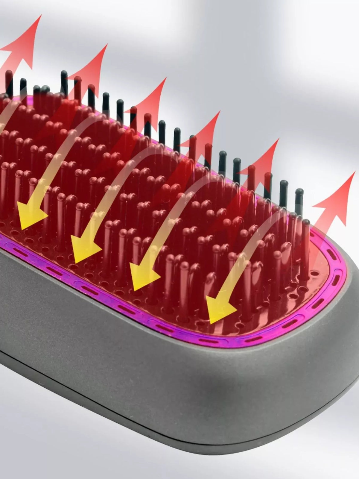 Heated comb control panel detail