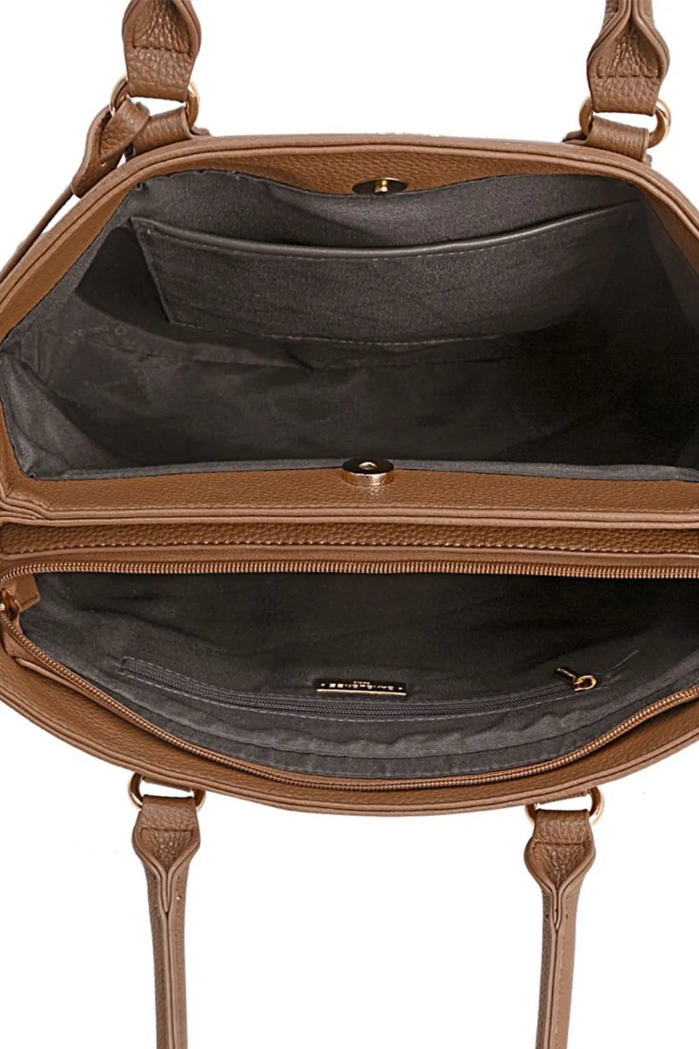 David Jones Structured Leather Handbag - Fashorio