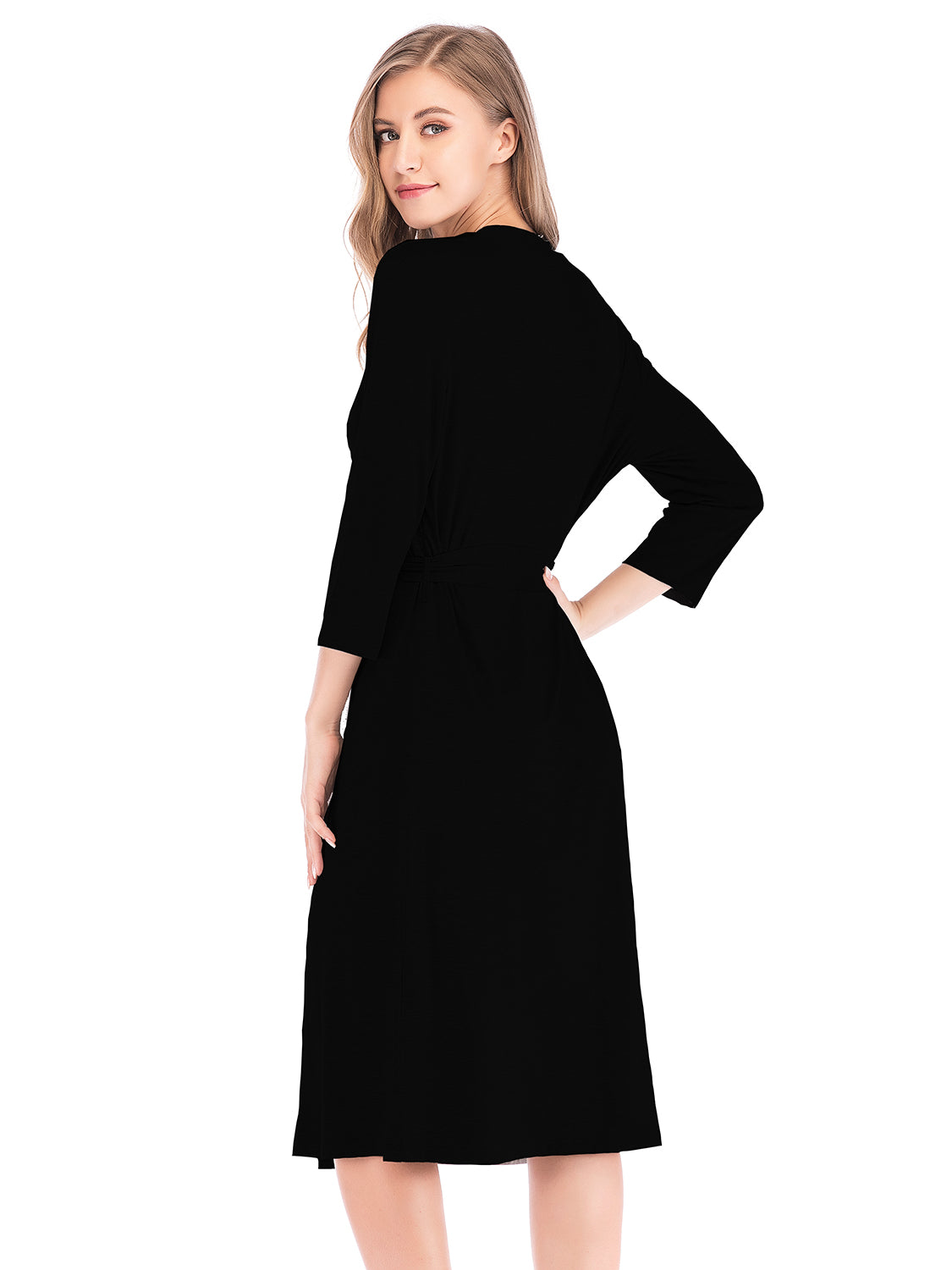 Plunge Tie Front Night Dress - Fashorio