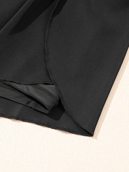 High Waisted Drawstring Swim Shorts - Fashorio