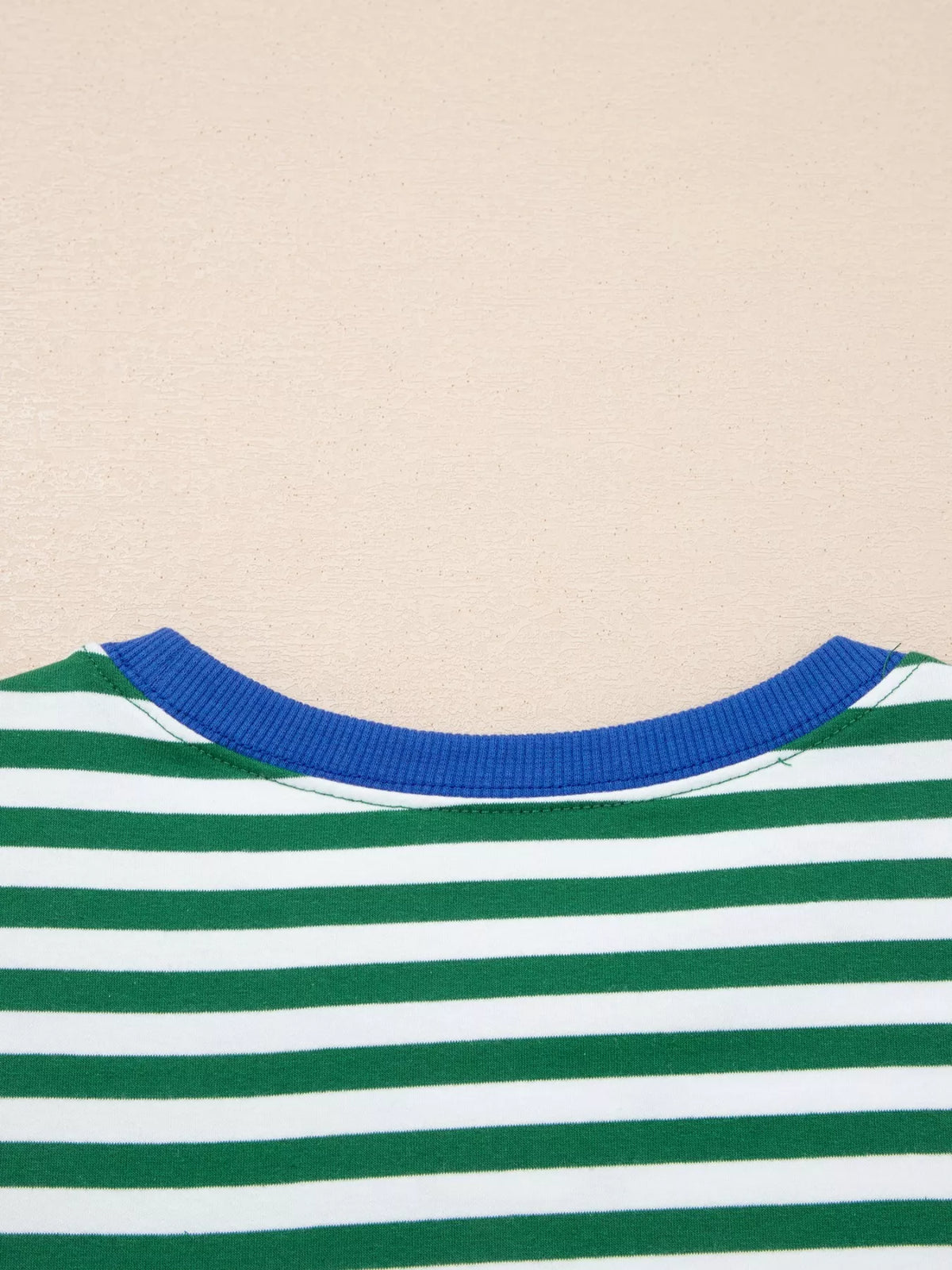 Coordinated striped tee and shorts outfit