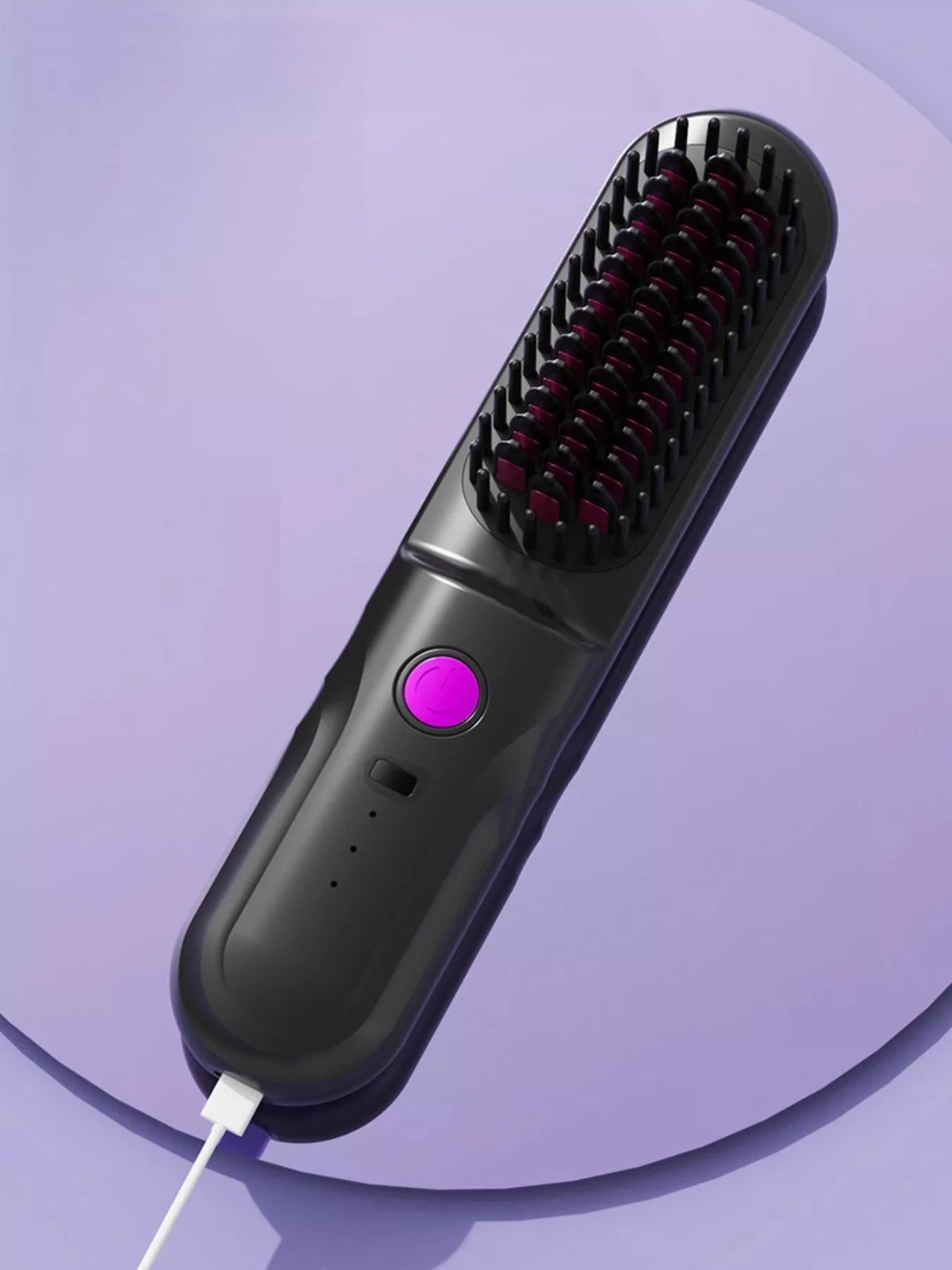 Straightening comb temperature display