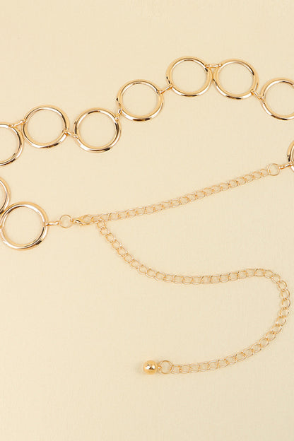 Circle Ring Chain Belt - Fashorio