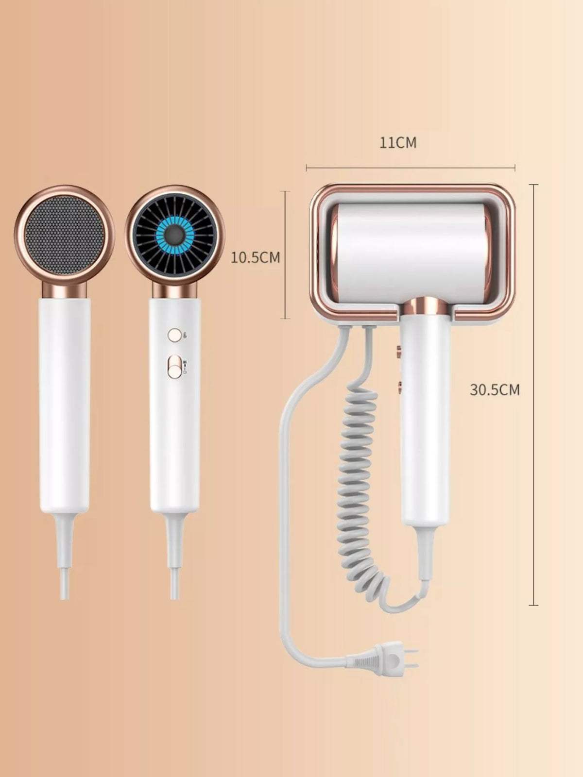 Household hair dryer packaging contents