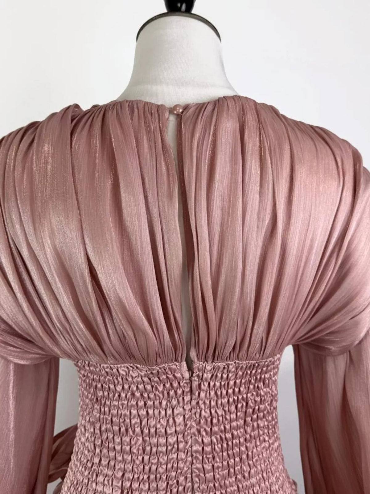 Ruffled dress skirt movement view
