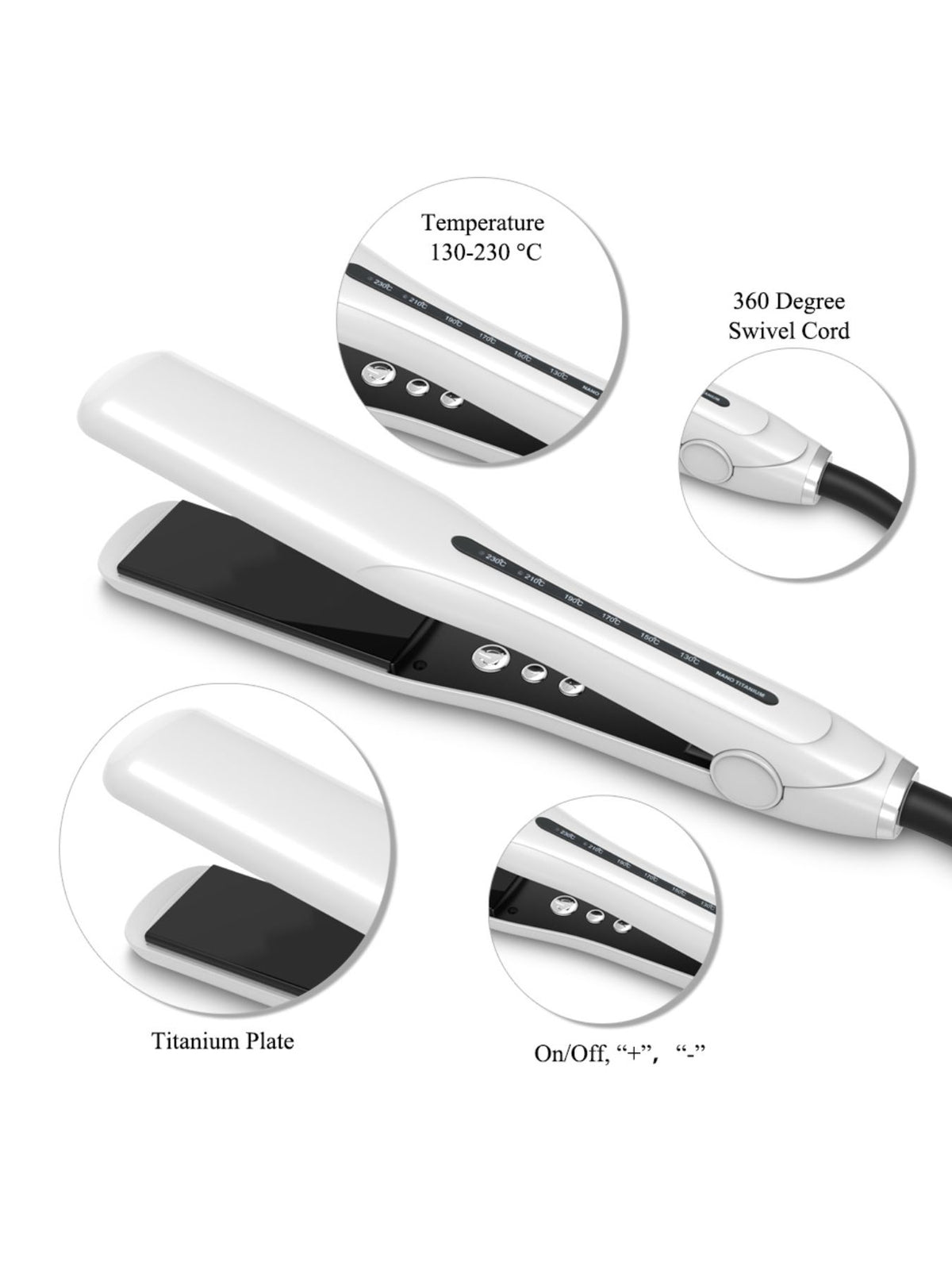 Straightener power cord detail
