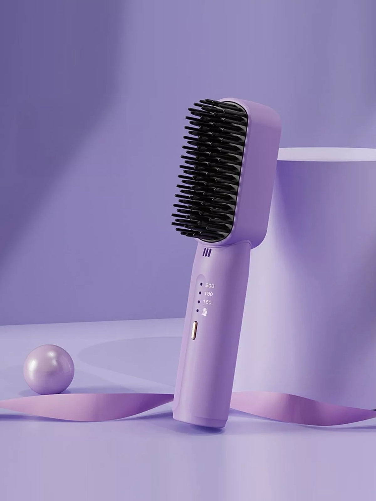 Straightening comb side profile view