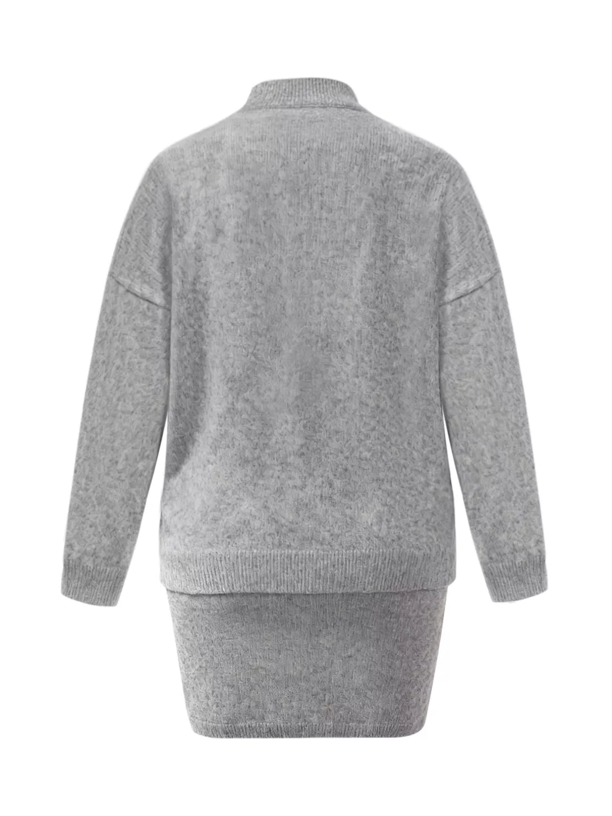 Matching sweater skirt detail