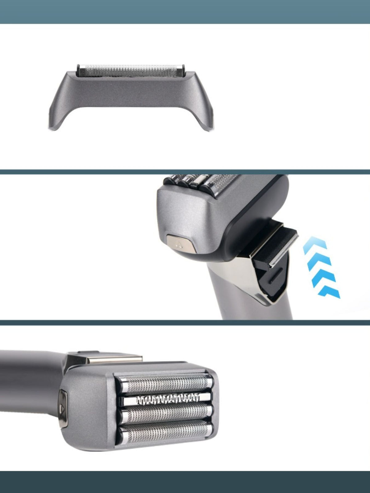 Foil shaver USB charging port