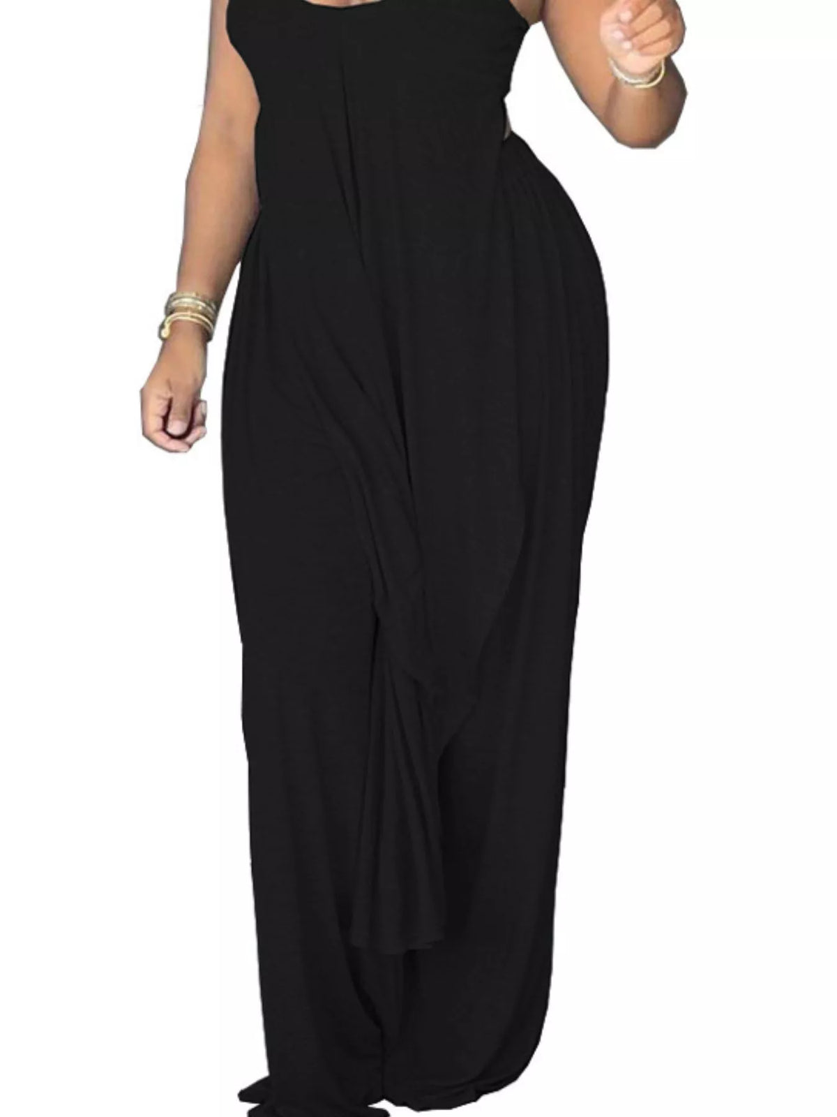 Asymmetrical Hem Cami and Pants Set, view 9