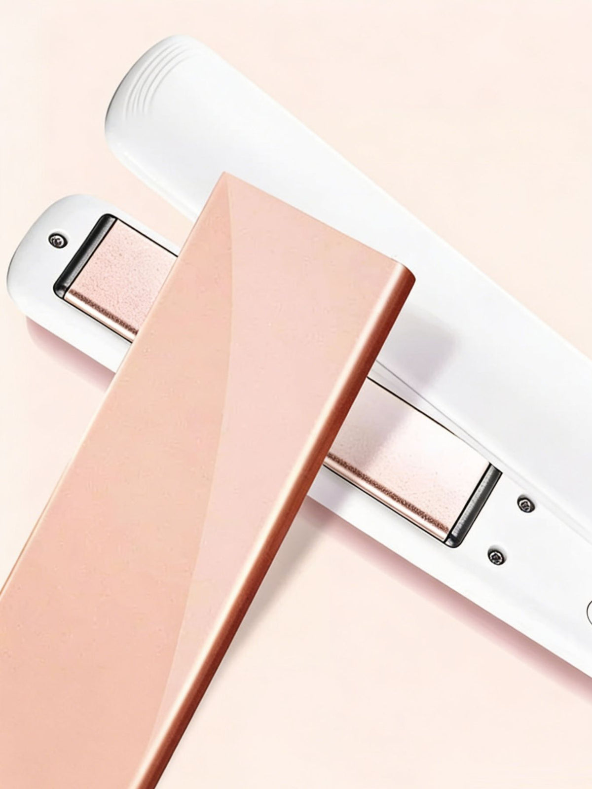 Hair straightener control button detail