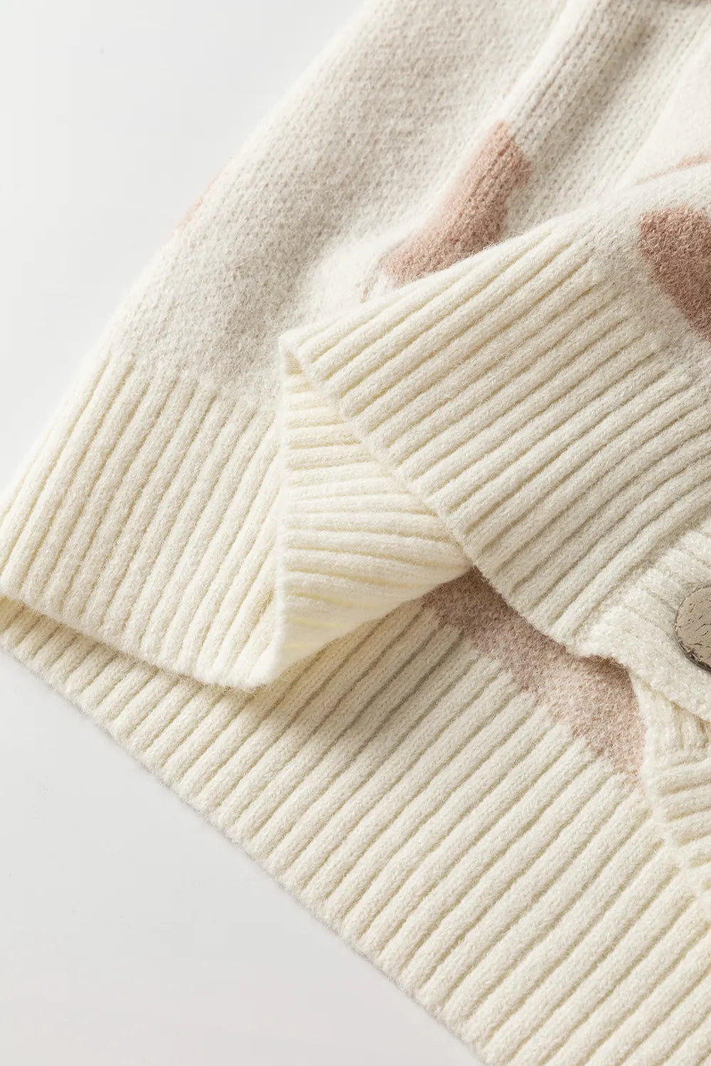 Leopard V Neck Button Down Cardigan - Fashorio