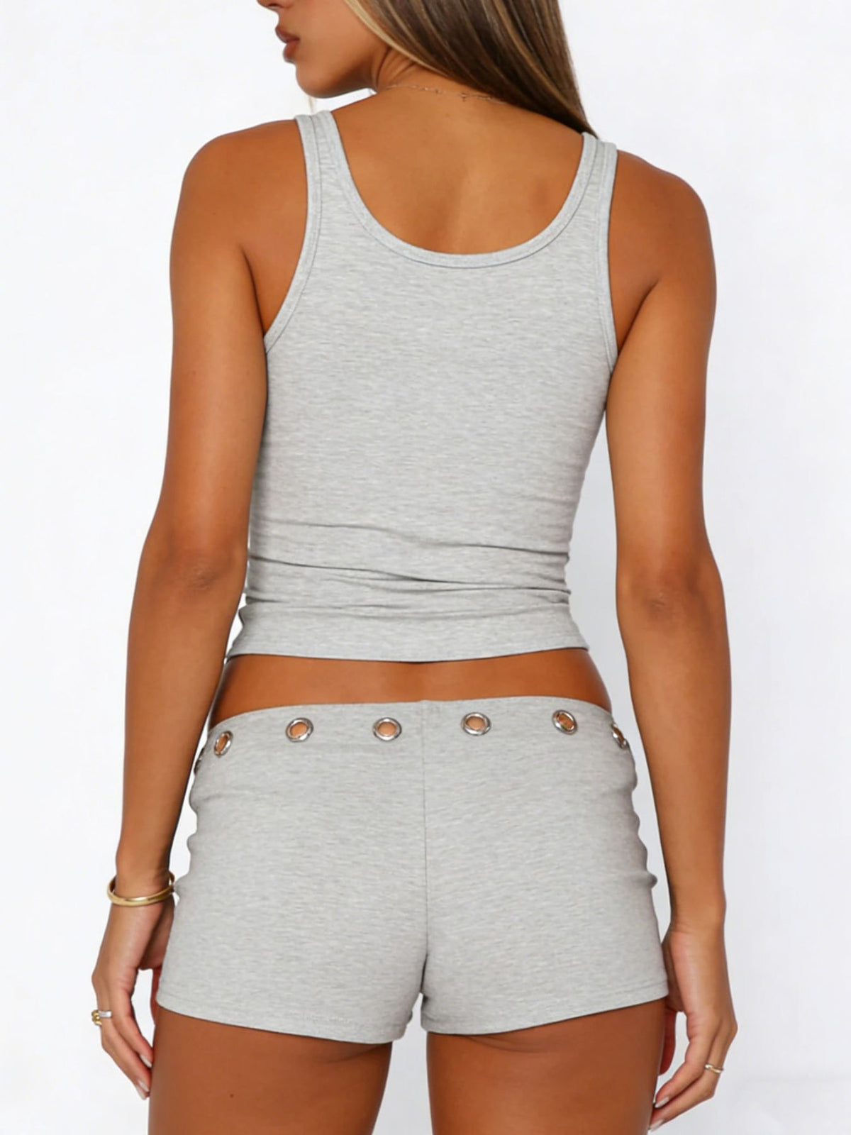 Wide Strap Tank and Shorts Two Piece Set, view 32