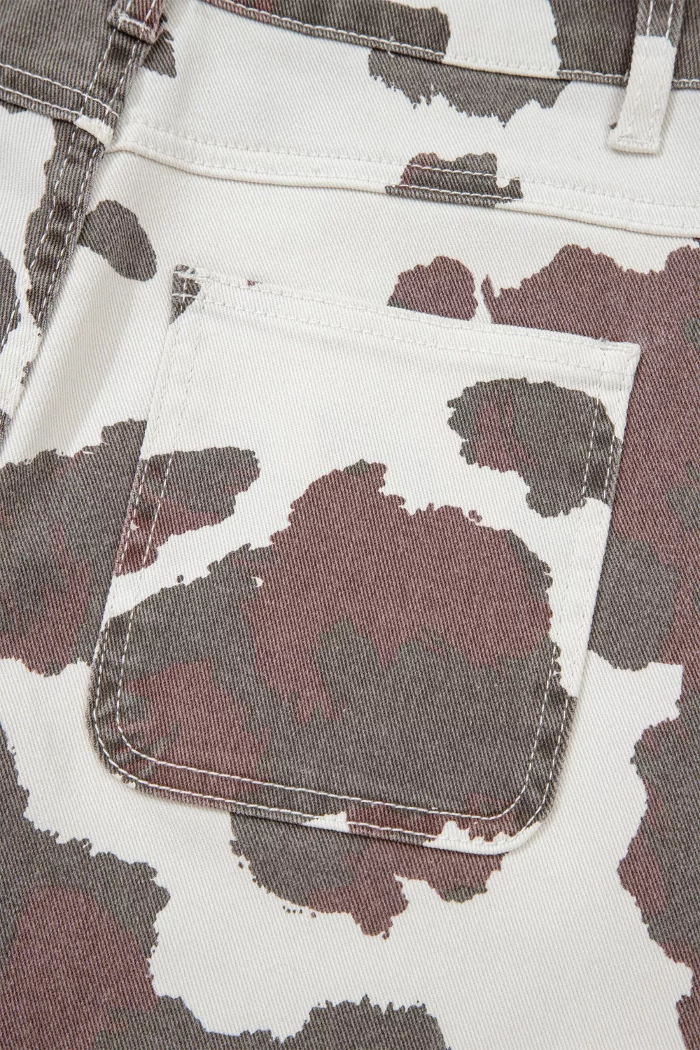 Cow Spot Print Multi Pocket Jeans, view 7