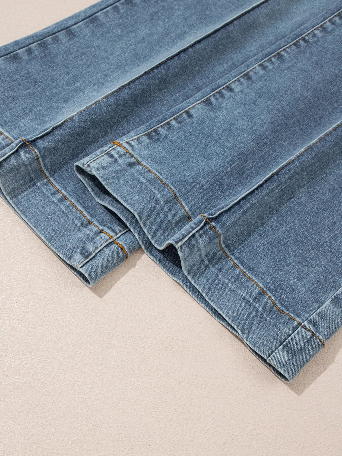 High Waisted Seam Detail Flare Jeans, view 11