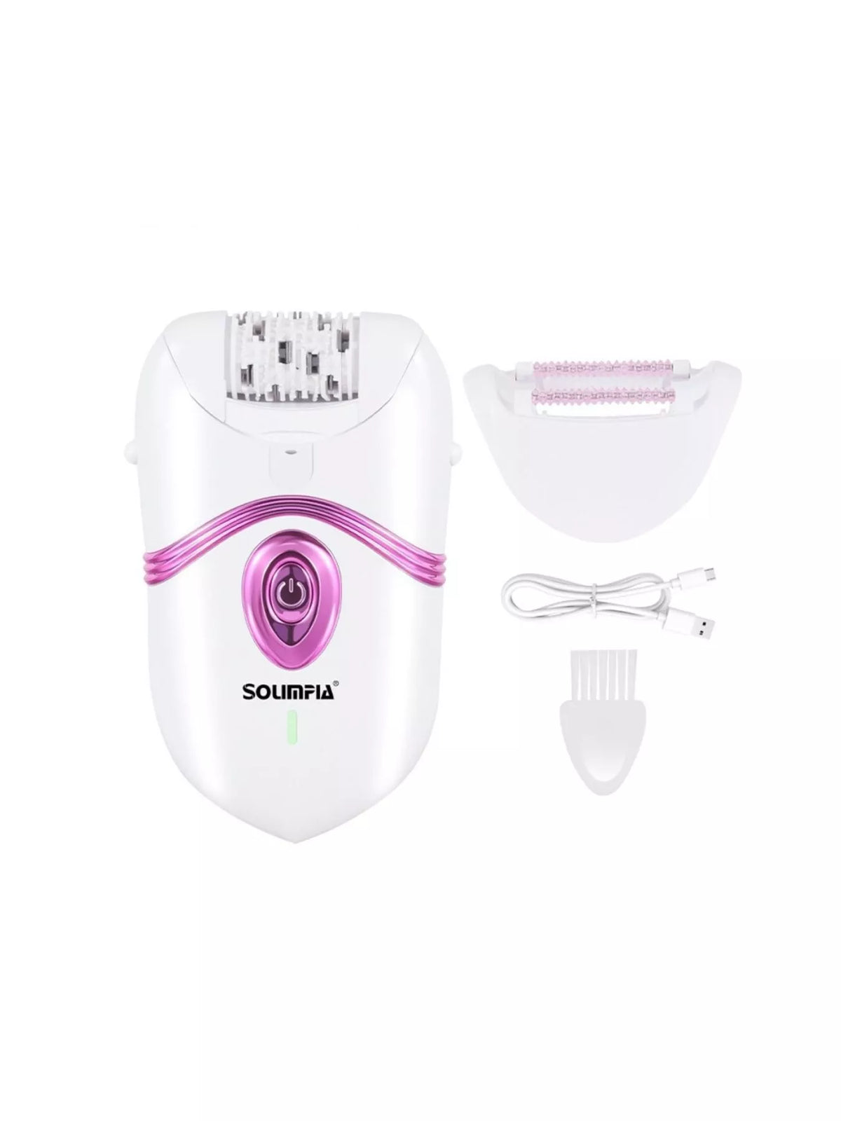 Waterproof epilator being used on skin