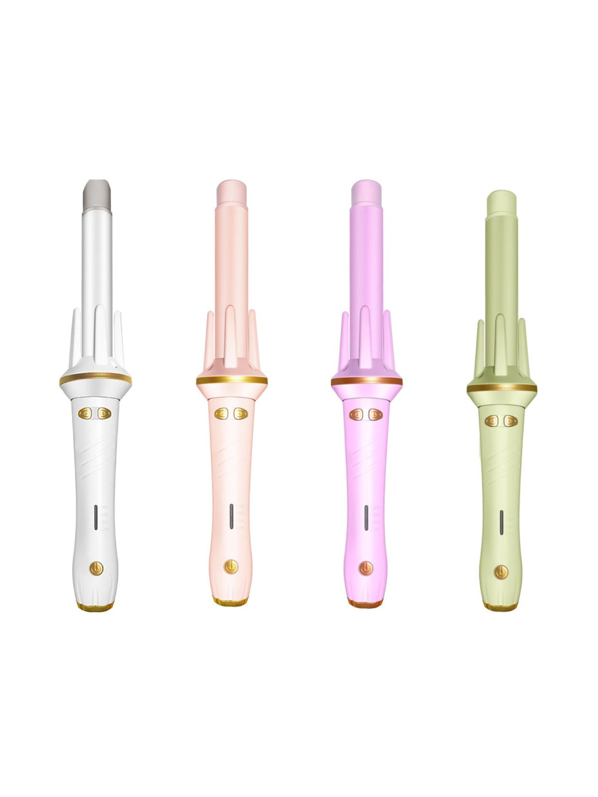 Adjustable temperature curling iron front view