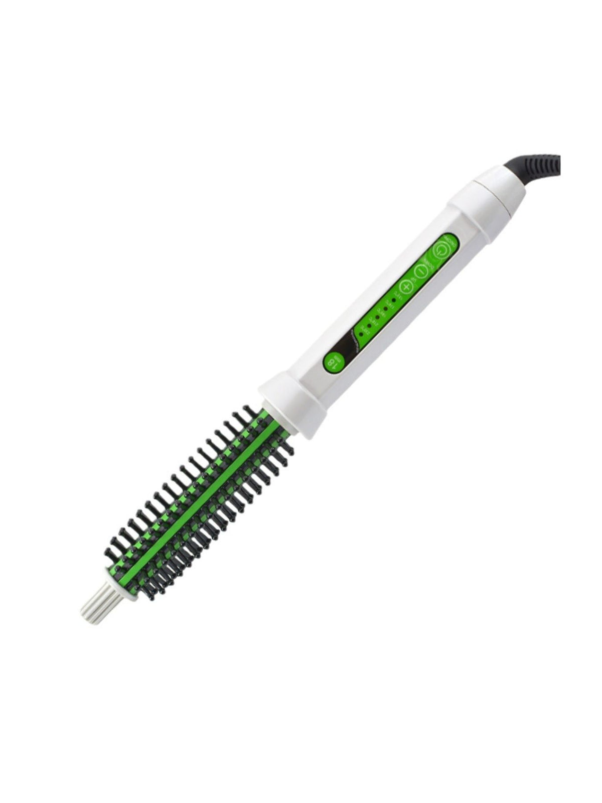 Hot air brush bristles close up