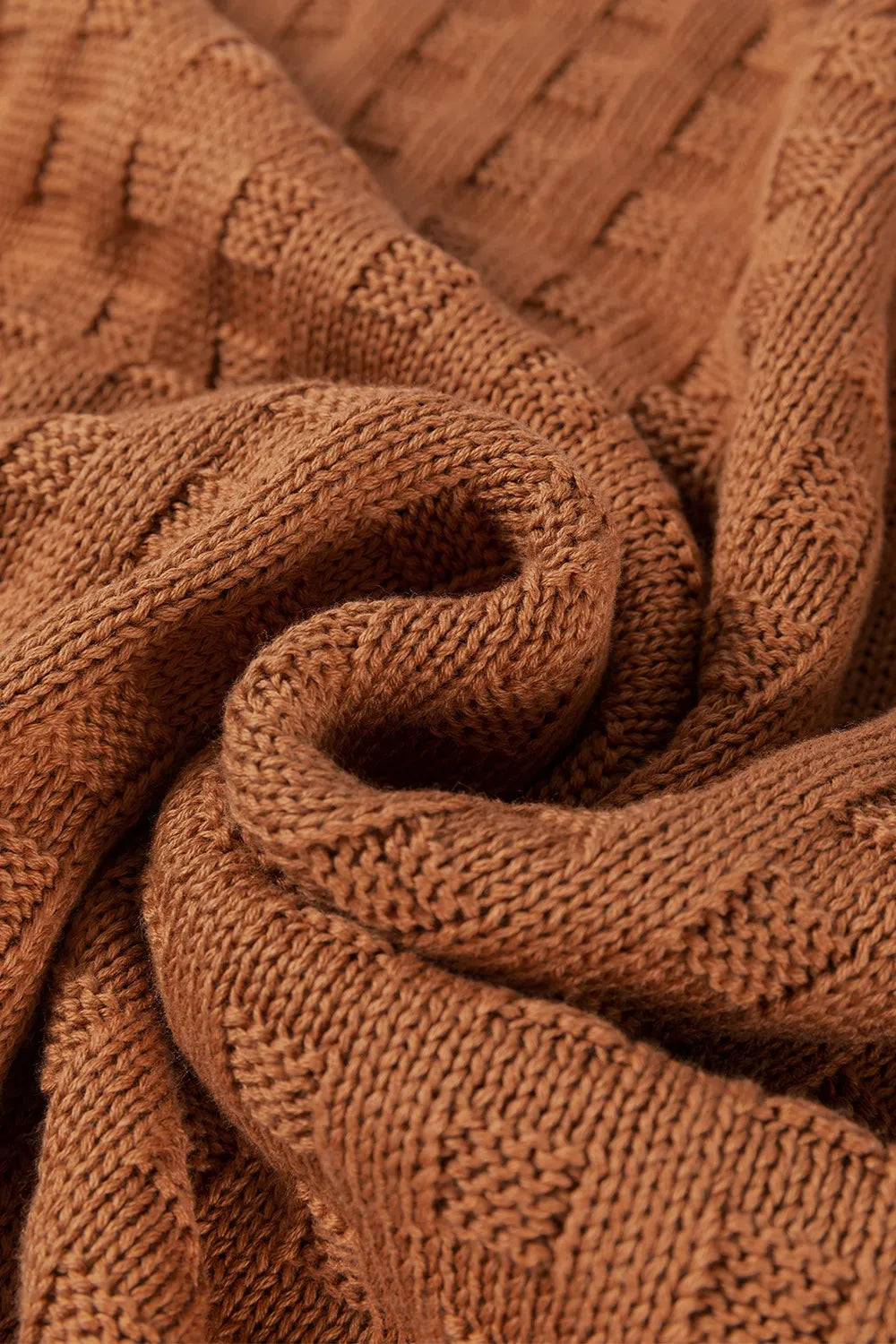 Textured Pattern Round Neck Sweater Vest - Fashorio