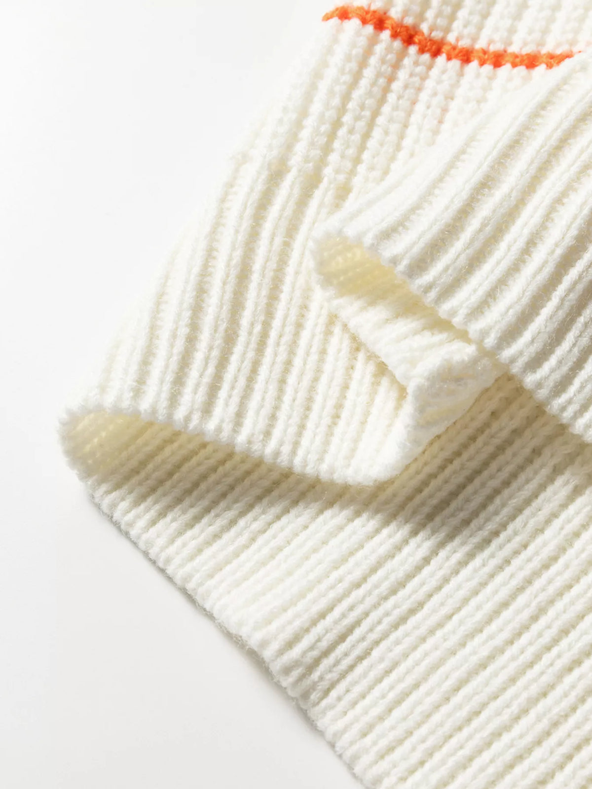 striped sweater close view