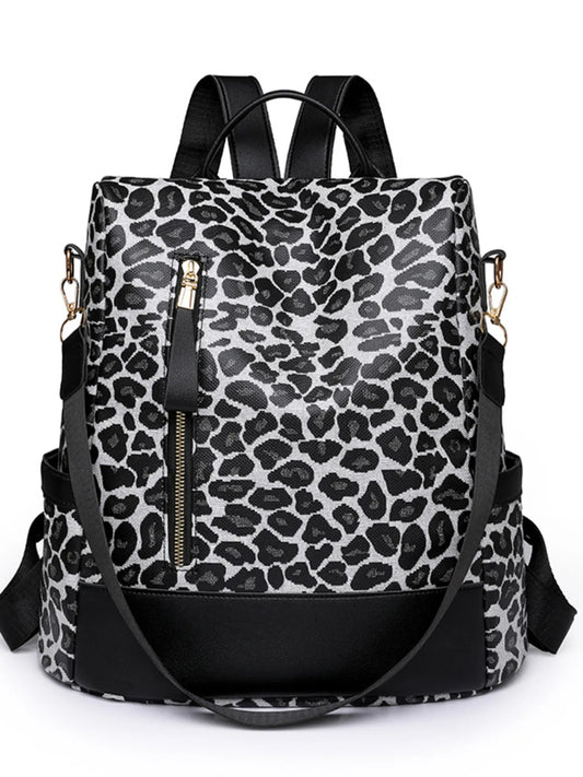 Leopard Print Backpack Bag - Fashorio