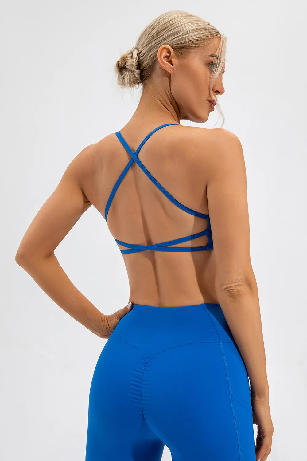 Crisscross Spaghetti Strap Active Cami back view 9