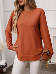 Long Sleeve Round Neck T-Shirt - Fashorio
