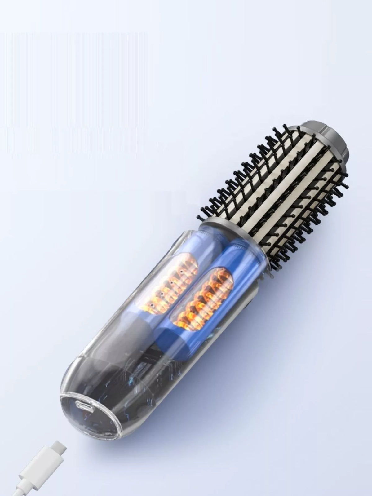 Hot air brush styling hair