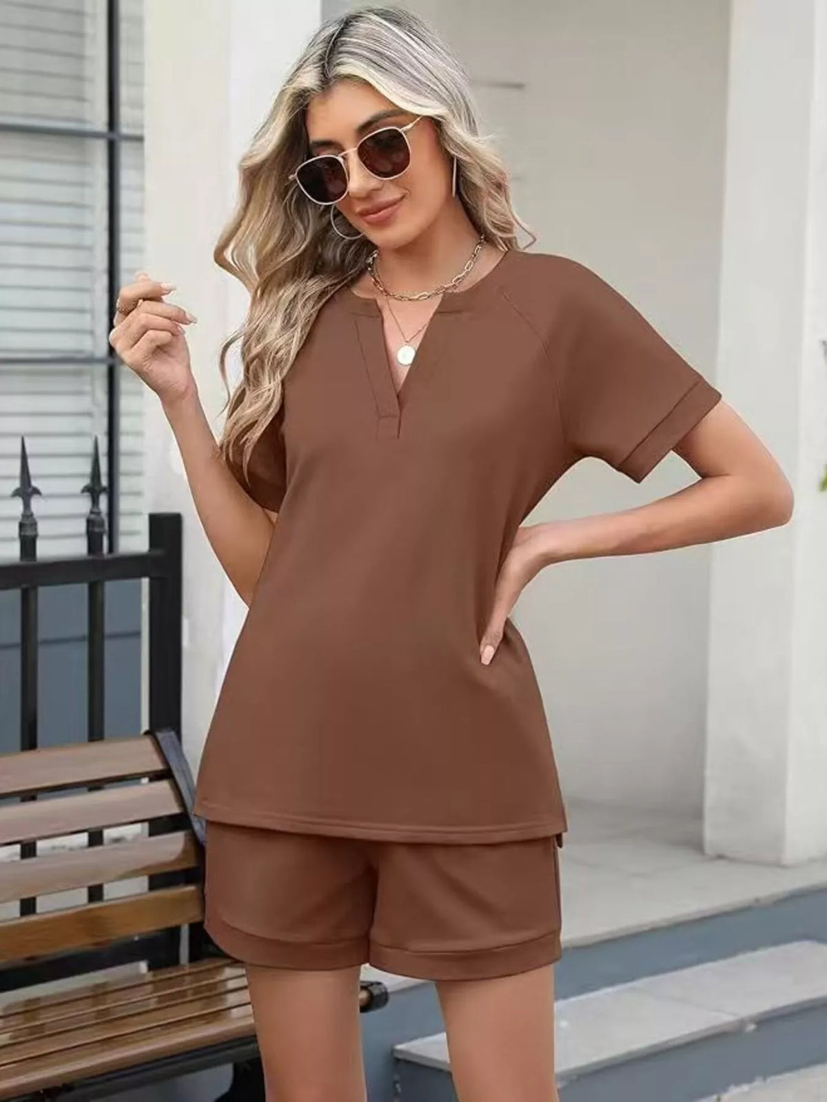 Solid set full outfit view