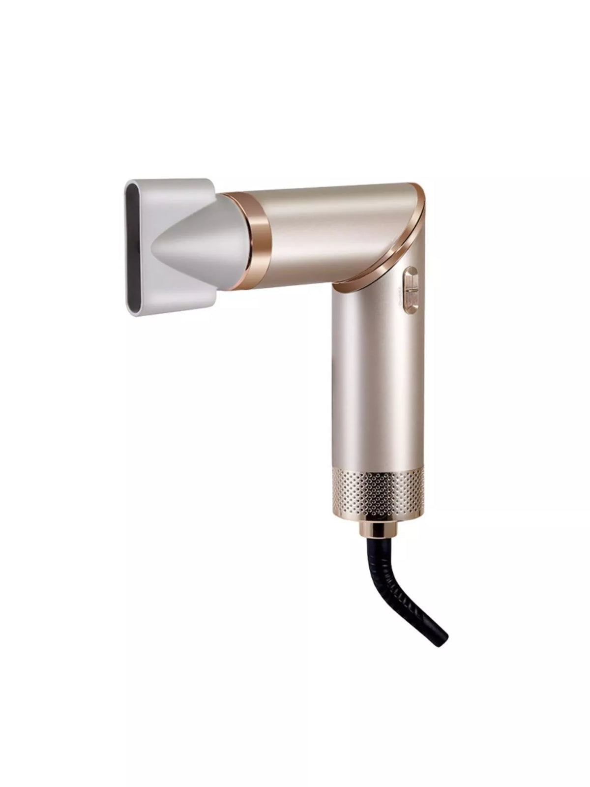Hair dryer curling iron top view